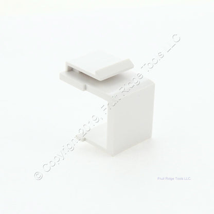 10 Eaton White Modular Wallplate Solid Blank One Port Filler Inserts 5550-5EW