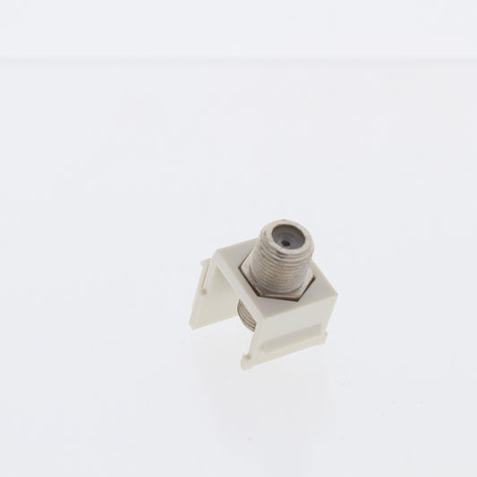 Eaton Lt Almond Modular TV Video Connector F-Type Coax Cable Jack RG6 5552-5ELA