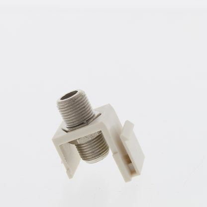 Eaton Lt Almond Modular TV Video Connector F-Type Coax Cable Jack RG6 5552-5ELA