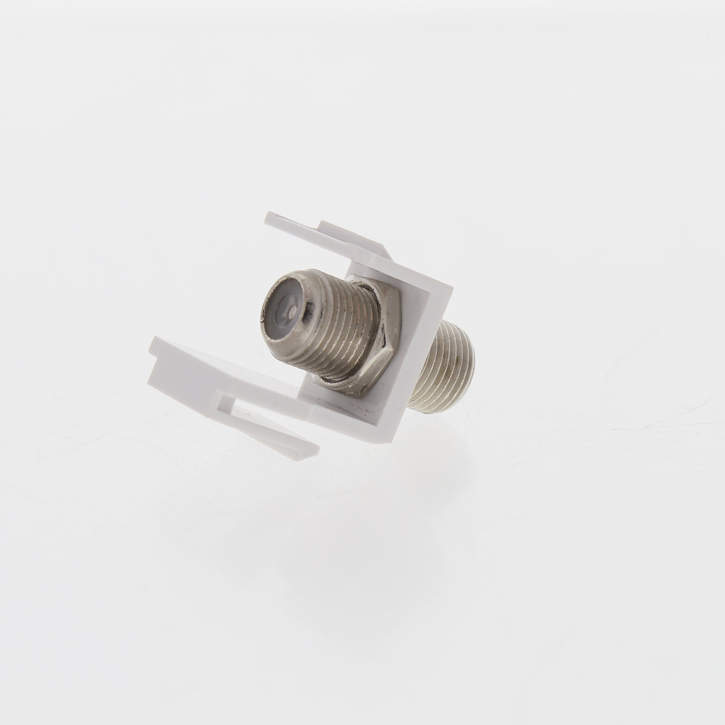 Eaton White Modular TV Video Connector F-Type Coaxial Cable Jack RG6 5552-5EW
