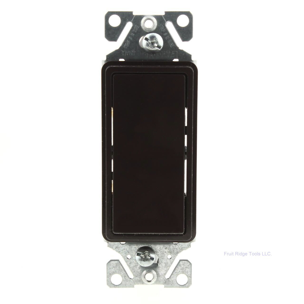 Eaton Brown Residential Single Pole On/Off Decorator Rocker Switch 15A 7501B