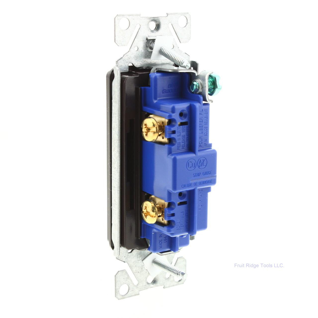Eaton Brown Residential Single Pole On/Off Decorator Rocker Switch 15A 7501B