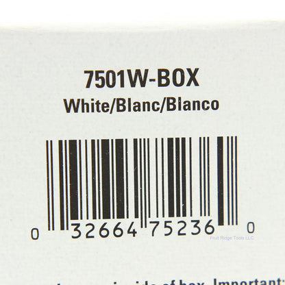 Eaton 7501W White 15A Single Pole Decorator Rocker Wall Light Switch Boxed