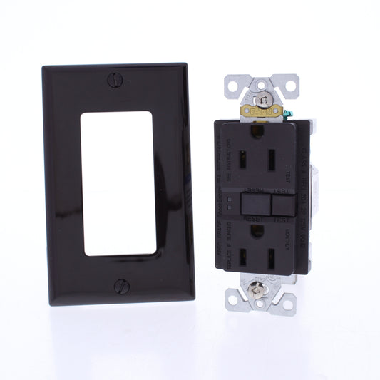 Eaton SGF15B Brown 5-15R 15A GFCI Self-Testing Duplex GFI Receptacle Outlet 125V