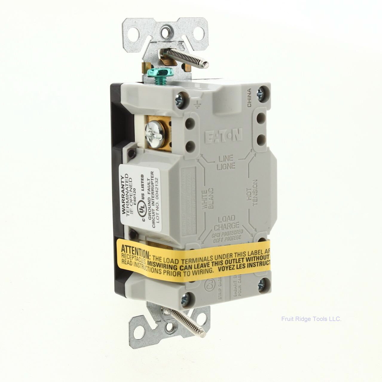 Eaton TRSGF15B Brown 5-15R 15A Gfci Self-Test Outlet Receptacle Tamper Resistant