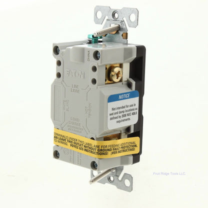 Eaton TRSGF15B Brown 5-15R 15A Gfci Self-Test Outlet Receptacle Tamper Resistant