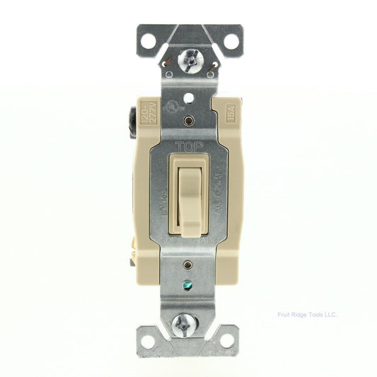 Eaton Wiring Ivory 4-WAY Toggle Wall Light Switches 15A 120/277V WD1242-7V
