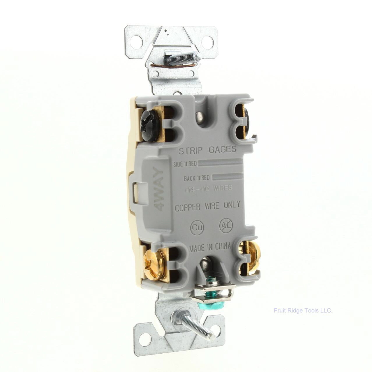 Eaton Wiring Ivory 4-WAY Toggle Wall Light Switches 15A 120/277V WD1242-7V