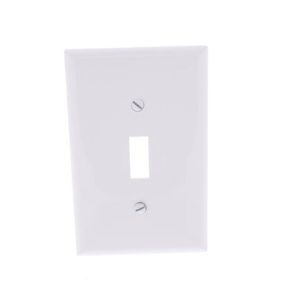25 Eaton White Unbreakable Mid-size Switch Cover Wallplate 1G Switchplates PJ1W