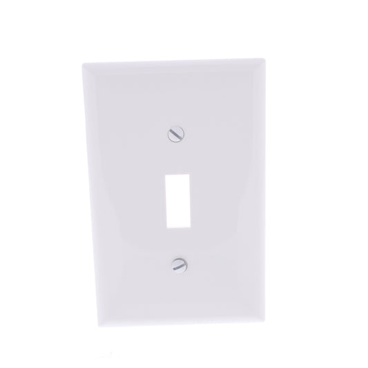 25 Eaton White Unbreakable Mid-size Switch Cover Wallplate 1G Switchplates PJ1W