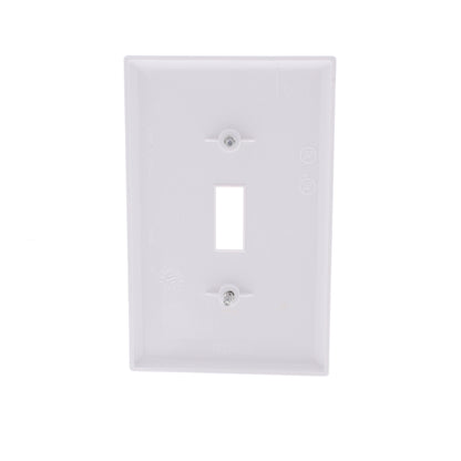 25 Eaton White Unbreakable Mid-size Switch Cover Wallplate 1G Switchplates PJ1W