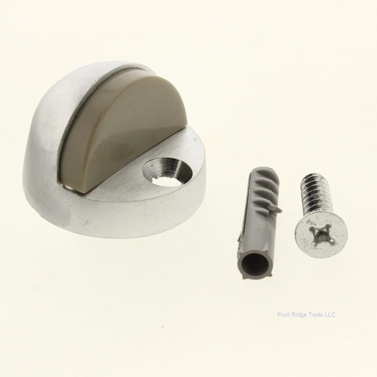 Everbilt 15349 Satin Chrome Finish Hi-Rise Bumper Doorstop Guard Block
