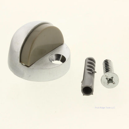 Everbilt 15349 Satin Chrome Finish Hi-Rise Bumper Doorstop Guard Block