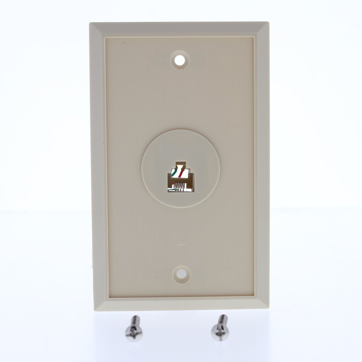 EZ-Flow 61001 Ivory 1-Gang Telephone Jack Thermoplastic Nylon Wallplate Cover