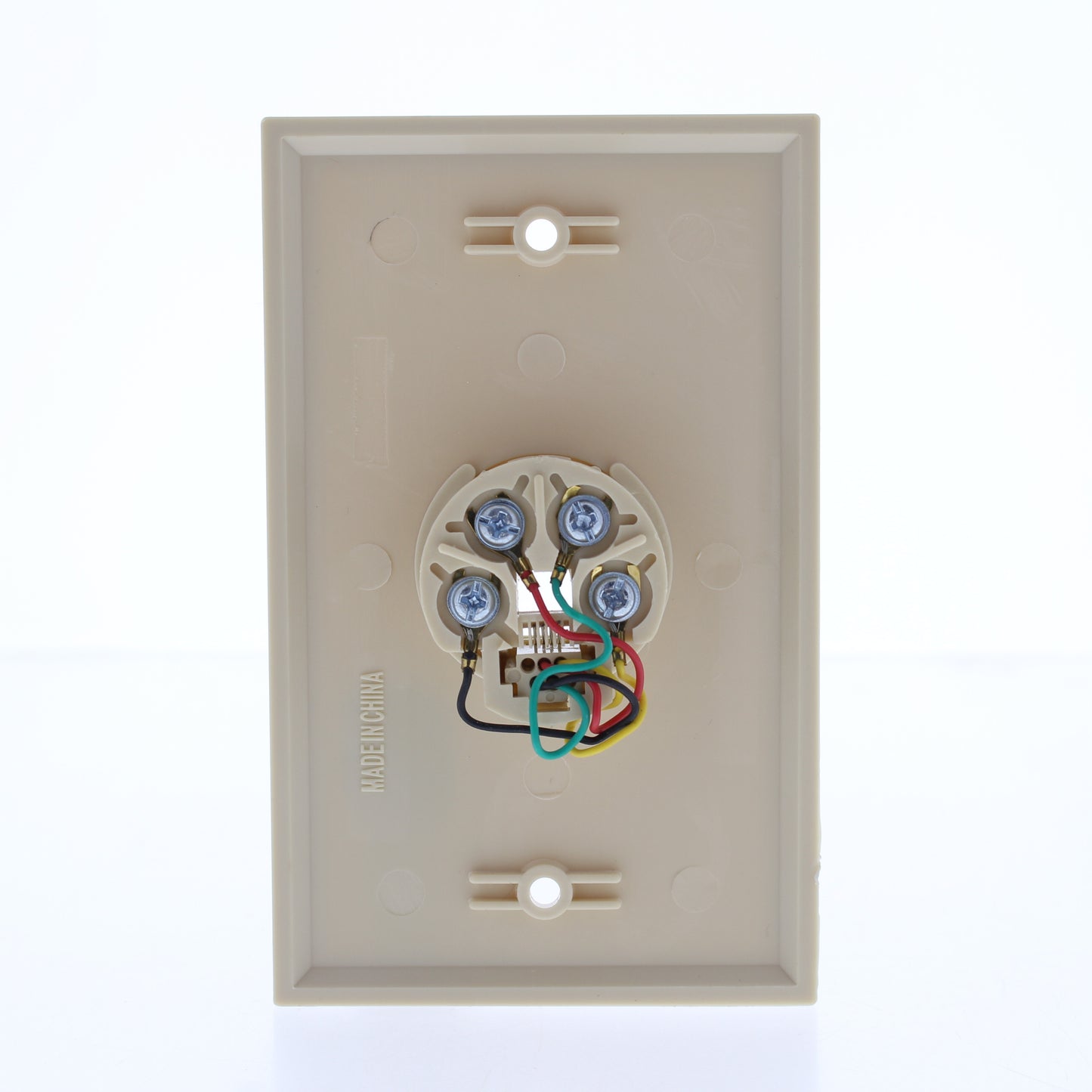 EZ-Flow 61001 Ivory 1-Gang Telephone Jack Thermoplastic Nylon Wallplate Cover