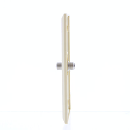 EZ-Flow Ivory 1-Gang Coxial F-Connector Coax Thermoplastic Nylon Wallplate Cover
