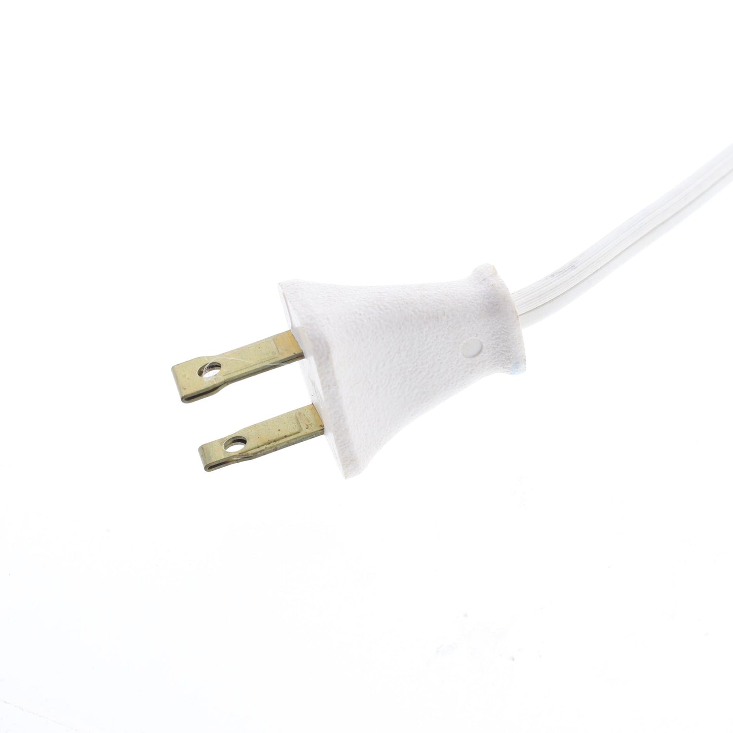White Lamp Cord Replacement Wire Cable 18/2 SPT-2 10A 125V 2-Wire Stranded