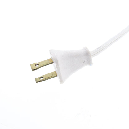 White Lamp Cord Replacement Wire Cable 18/2 SPT-2 10A 125V 2-Wire Stranded