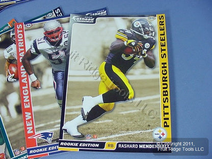 10 Collectible NFL 2008 Rookie Fathead Tradeables Cards Stocking Stuffers 5"x7"