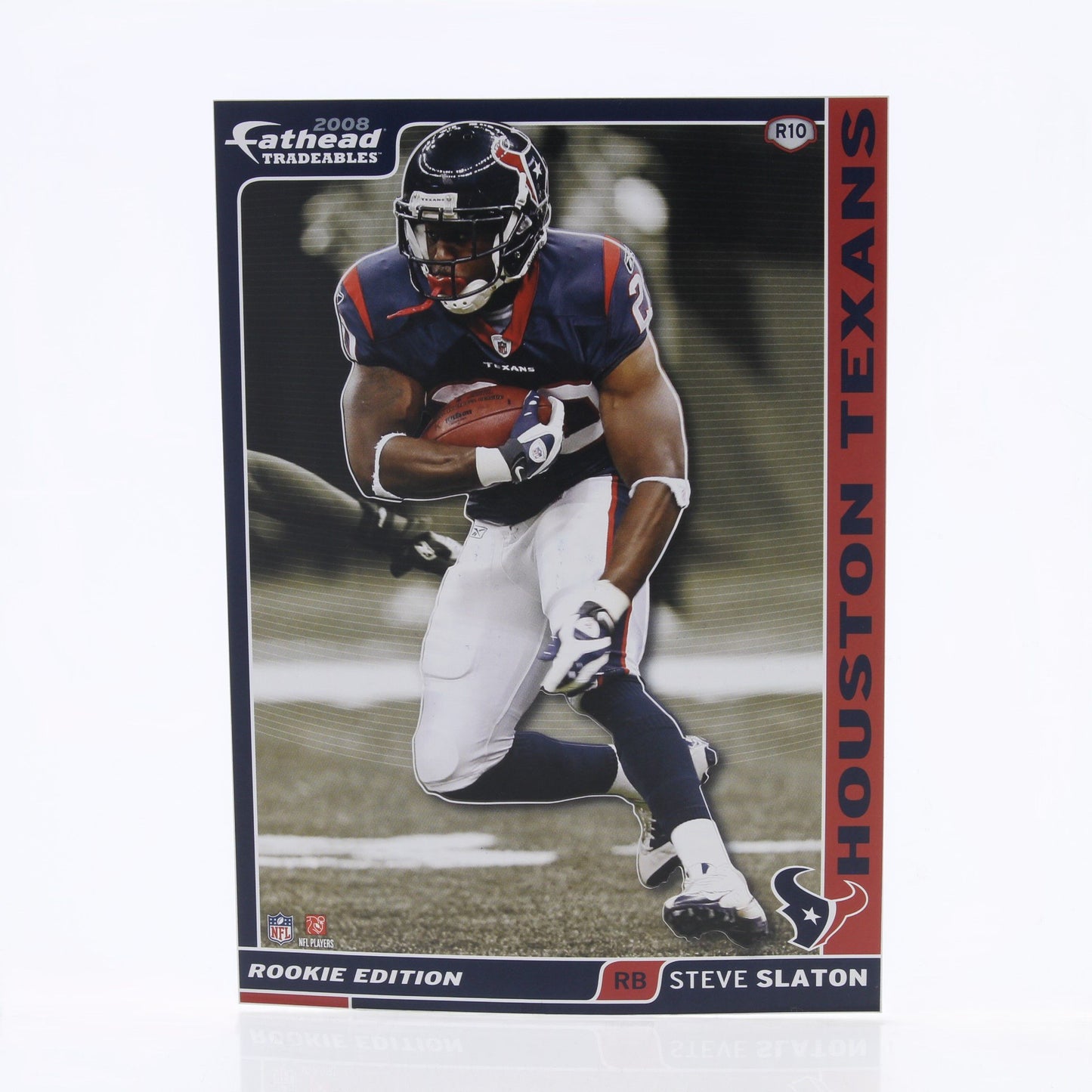 Steve Slaton #20 Houston Texans NFL 2008 Rookie Fathead Player Wall Decal 5"x7"