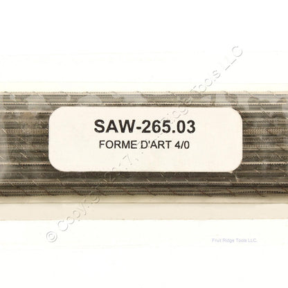 Forme D'Art SAW-265.03 Jewelry Sawblades Cut 4/0