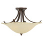 Feiss SF214GBZ MorningSide Collection Semi Flush Mount in Grecian Bronze