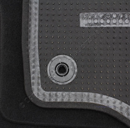 Ford OEM Black 4-Piece Set Floor Mats LHD 15oz for 2015-2020 Super Crew Cab F150