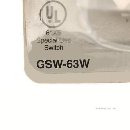 Gardner Bender GSW-63W Rotary Single Pole Switch White Knob