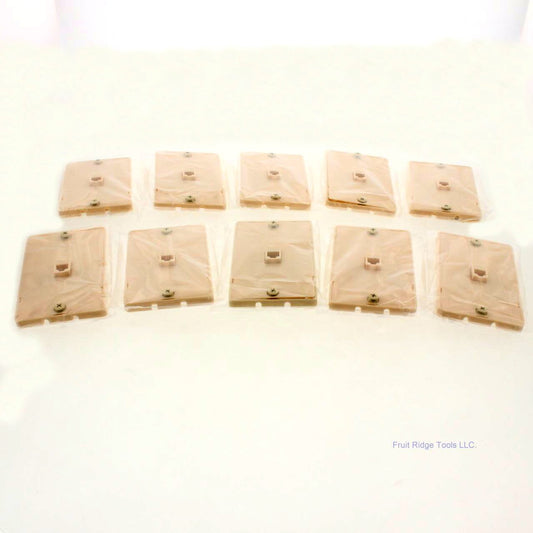 GC Electronics Ivory Quick Mount Telephone Jack 4-Conductor Wall Jack 10pcs