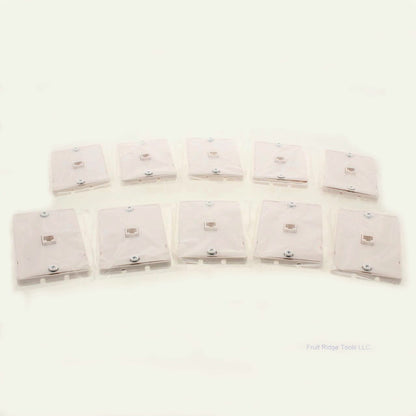 GC Electronics White Quick Mount Telephone Jack 4-Conductor Wall Jack 10pcs