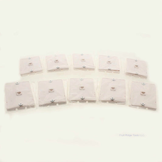 GC Electronics White Quick Mount Telephone Jack 4-Conductor Wall Jack 10pcs