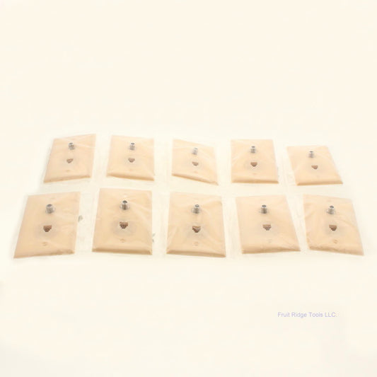 GC Electronics 30-9732 Ivory 4-Conductor F-Type Coaxial Flush Wallplates 10pcs