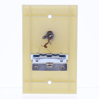 GC Electronics 32-3065-BU Ivory 1-Gang Vintage Coaxial Cable Thermoset Wallplate