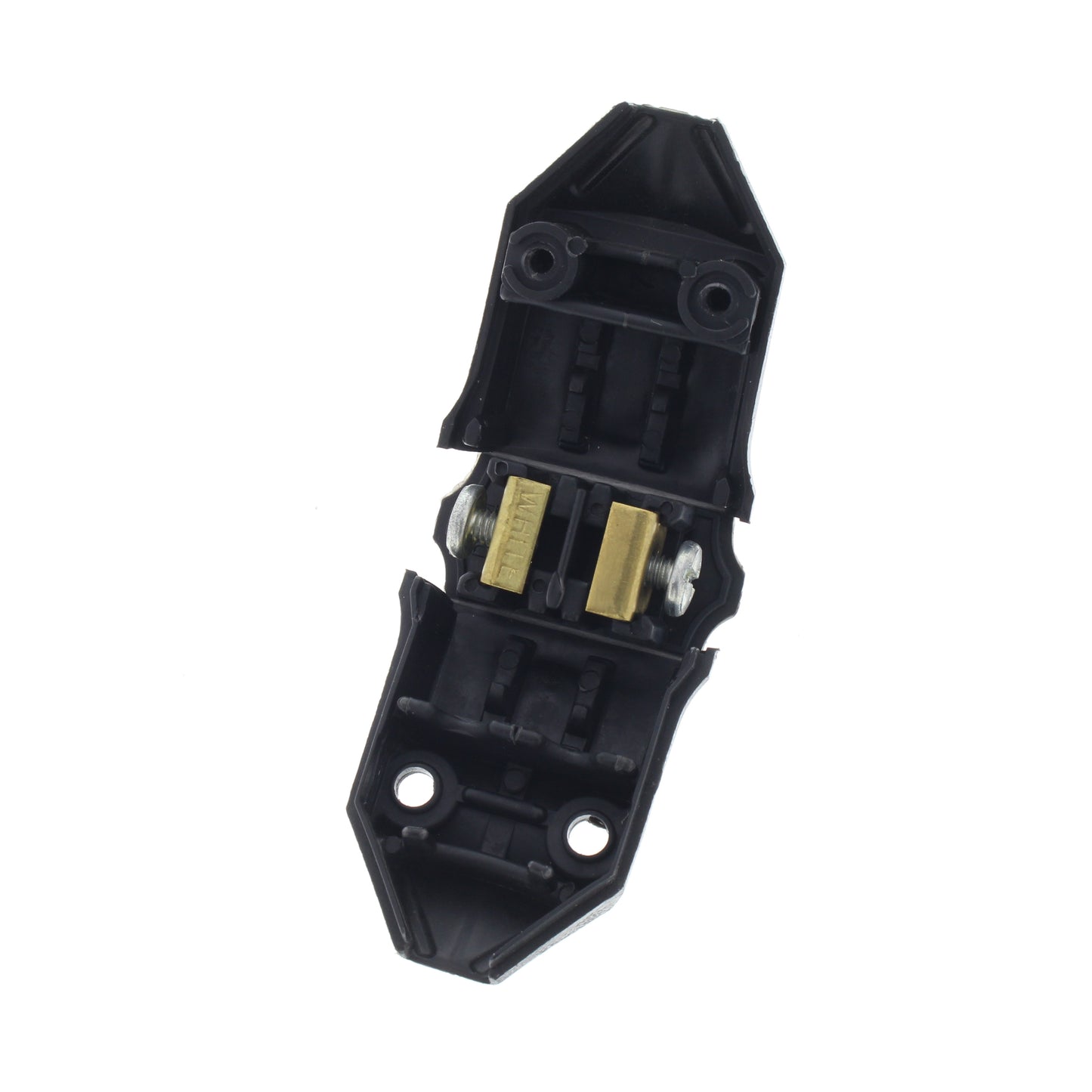GE 101 Black Polarized Non-Grounding 15A Straight Blade Plug 125V NEMA 1-15P