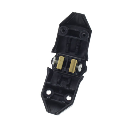 GE 101 Black Polarized Non-Grounding 15A Straight Blade Plug 125V NEMA 1-15P