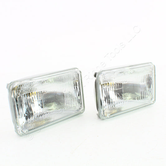 Pair 4651 Incandescent Sealed GLASS High Beam Light Lamp for 4-Headlight Systems