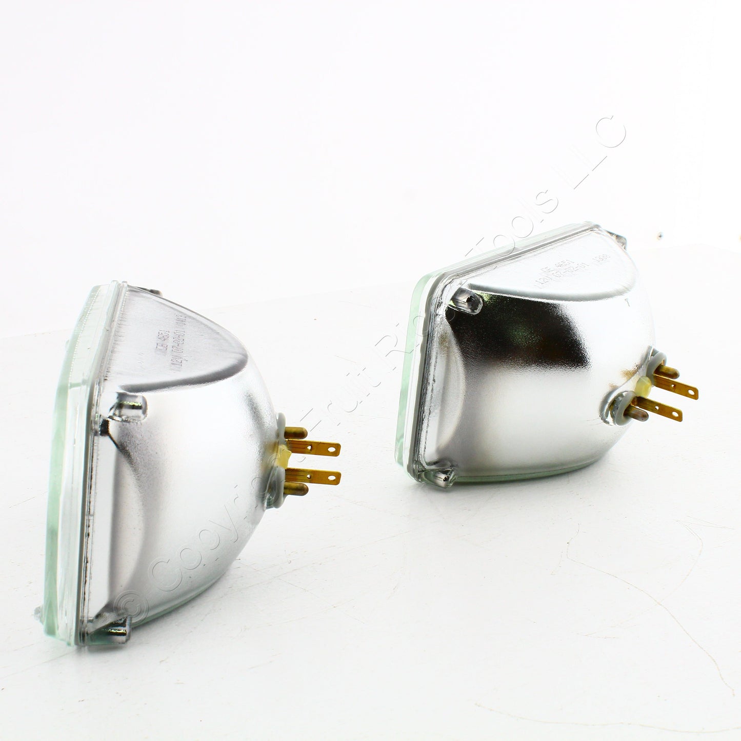 Pair 4651 Incandescent Sealed GLASS High Beam Light Lamp for 4-Headlight Systems
