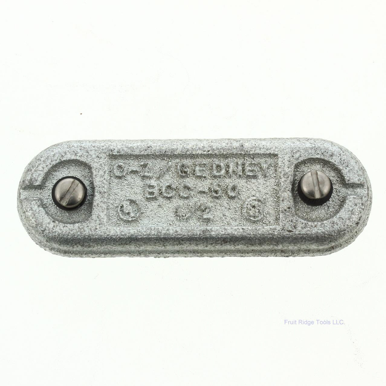 O-Z/Gedney 1/2" Conduit Clip-On Body Cover Malleable Iron BCC-50