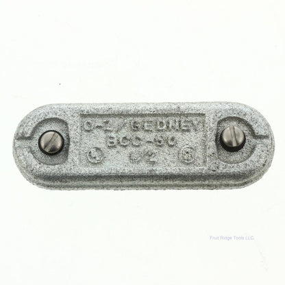 O-Z/Gedney 1/2" Conduit Clip-On Body Cover Malleable Iron BCC-50