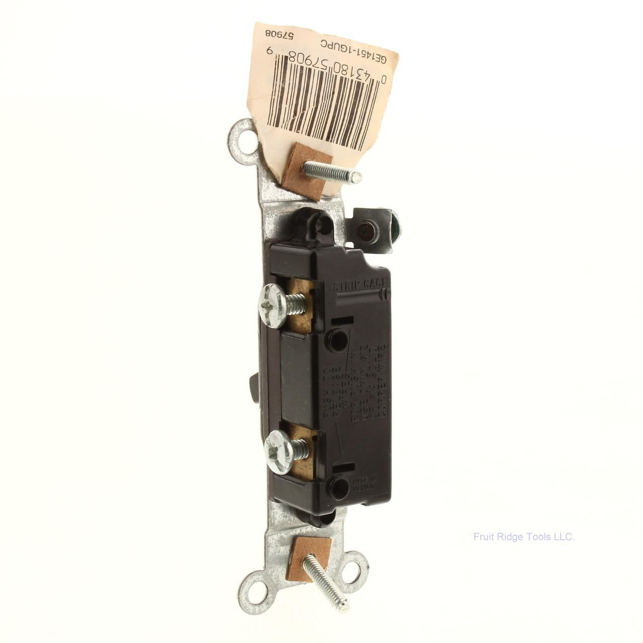 General Electric Brown Single Pole Toggle Switch 15A 120V
