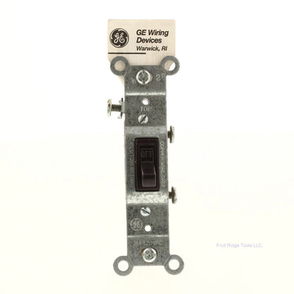 General Electric 1-Gang Brown Wiring Devices Single Toggle Switch