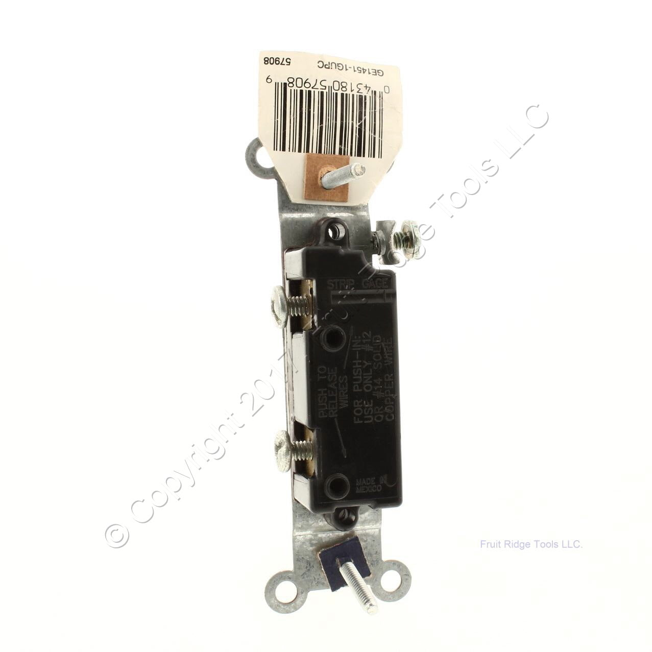 General Electric 1-Gang Brown Wiring Devices Single Toggle Switch