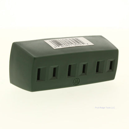 General Electric GE 1737 Green 3-1 Adapter Plug Polarized Connector 15A 125V