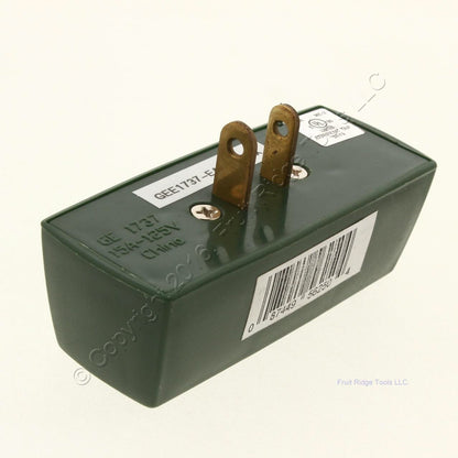 General Electric GE 1737 Green 3-1 Adapter Plug Polarized Connector 15A 125V