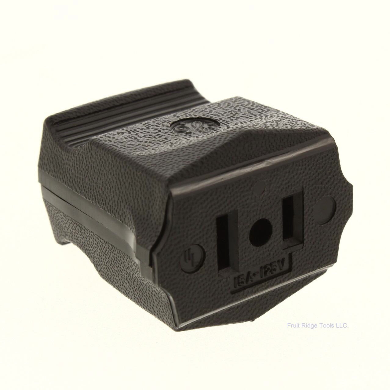 General Electric 4355-31D Brown Polarized Household Plug Connector 1-15 15A 125V