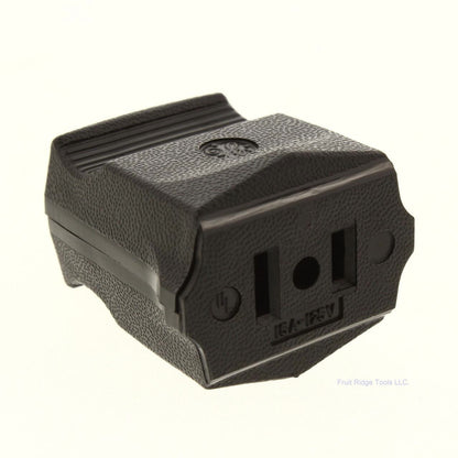 General Electric 4355-31D Brown Polarized Household Plug Connector 1-15 15A 125V