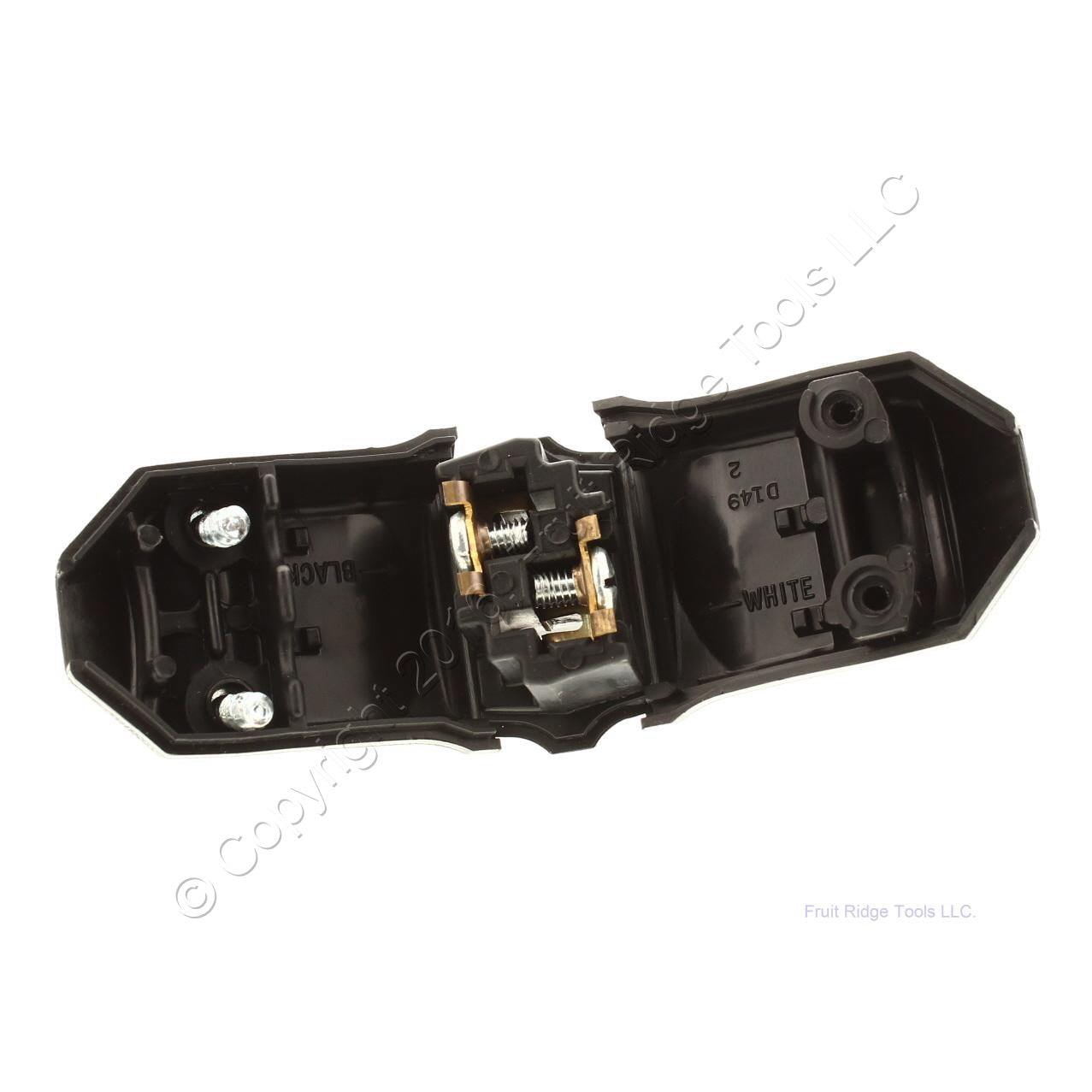 General Electric 4355-31D Brown Polarized Household Plug Connector 1-15 15A 125V