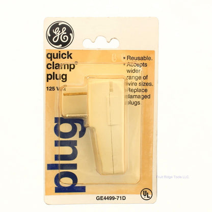 General Electric GE4499-71D Beige Quick Clamp Polarized Plug Replacement 125V