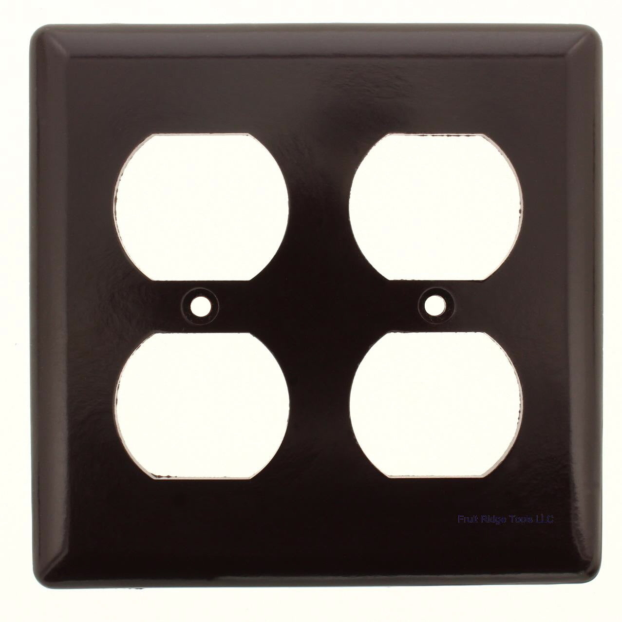 General Electric 57148 Brown 2-Gang Duplex Receptacle Thermoset Wallplate Cover