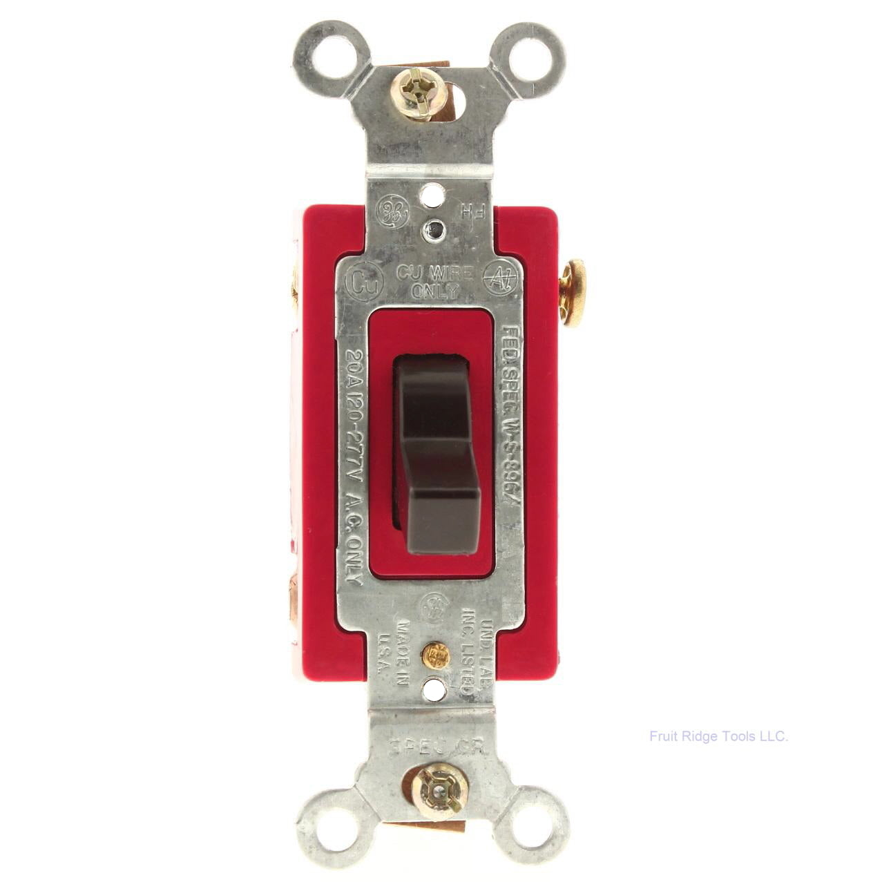 GE Brown 3-Way Toggle Wall Light Switch 20A 120/277V #5953-1G